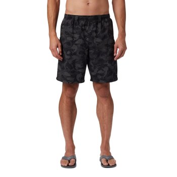 Columbia Muške Kratke Hlače - PFG Super Backcast Water Crne Maskirne | TUVM-36871